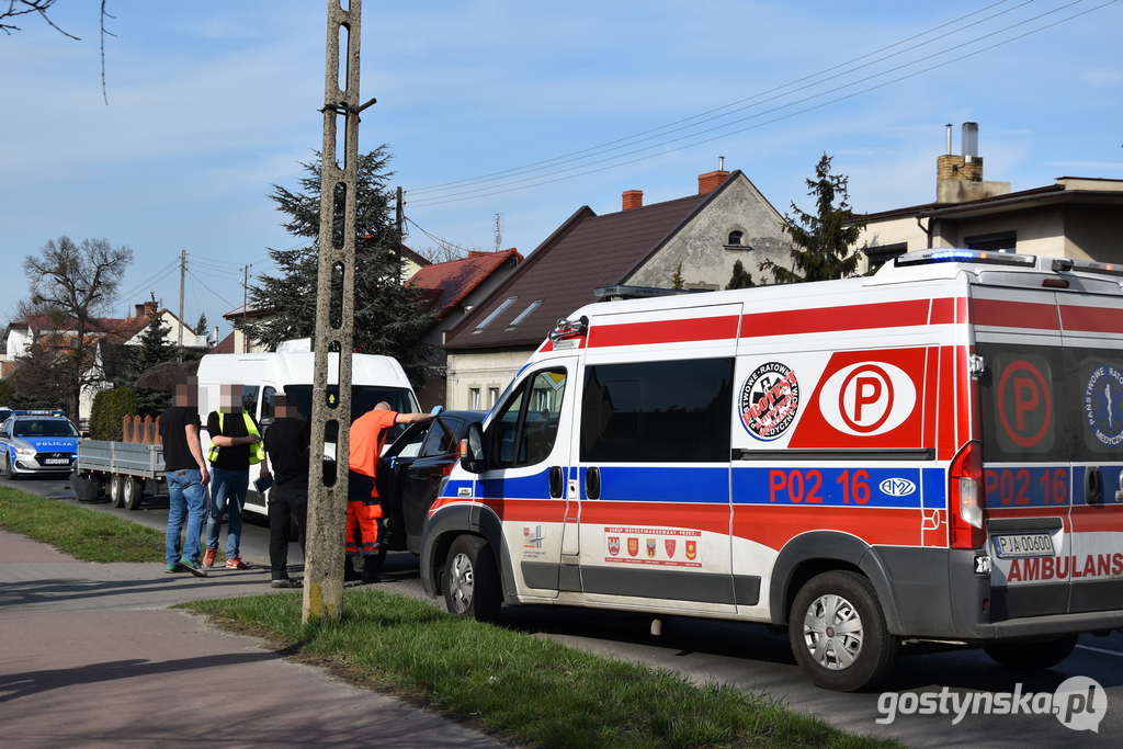 Wypadek na ul. Poznańskiej w Gostyniu