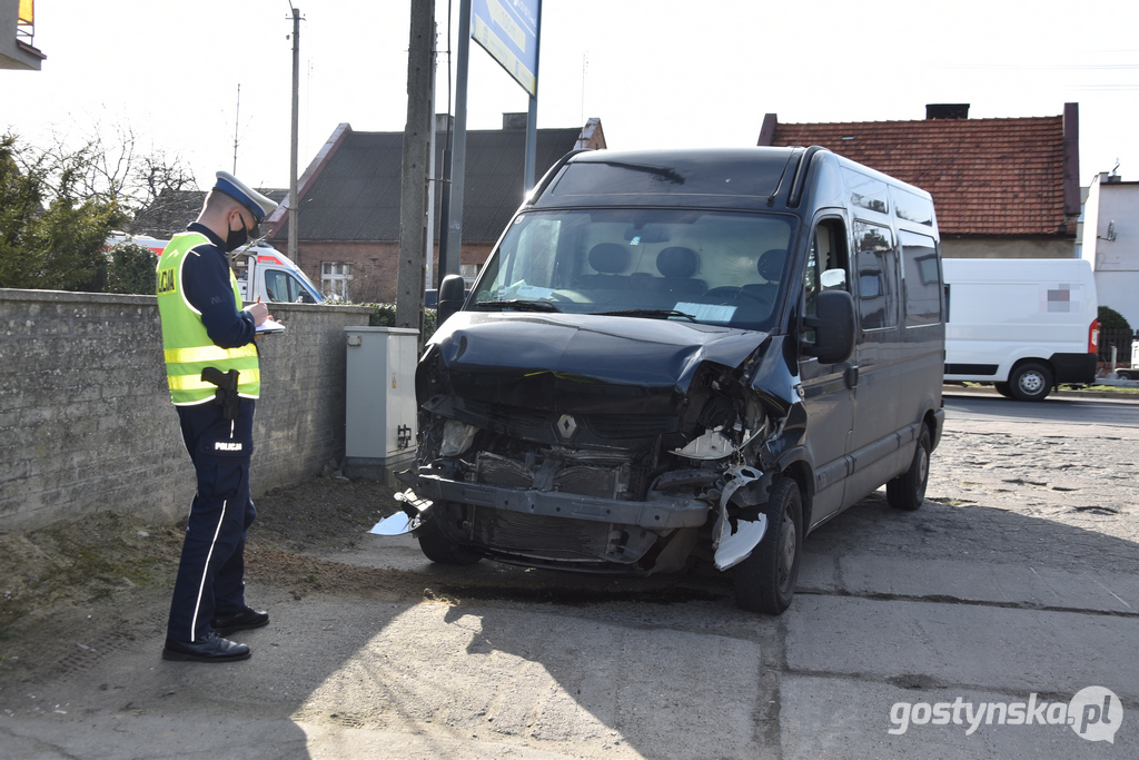 Wypadek na ul. Poznańskiej w Gostyniu