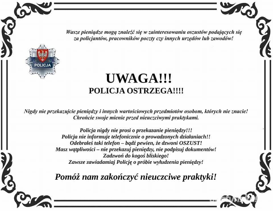 Gostyńscy policjanci rozwieszają "klepsydry"