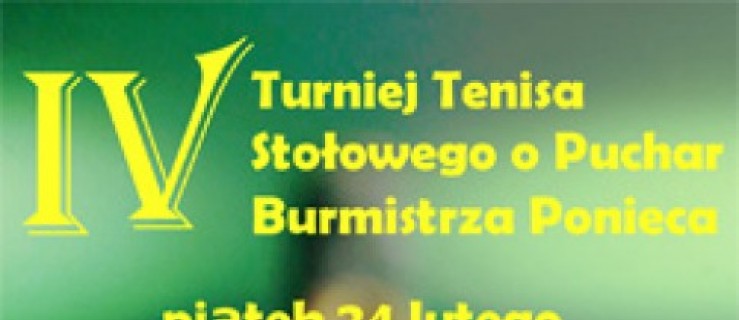 IV Turniej Tenisa Stołowego  - Zdjęcie główne