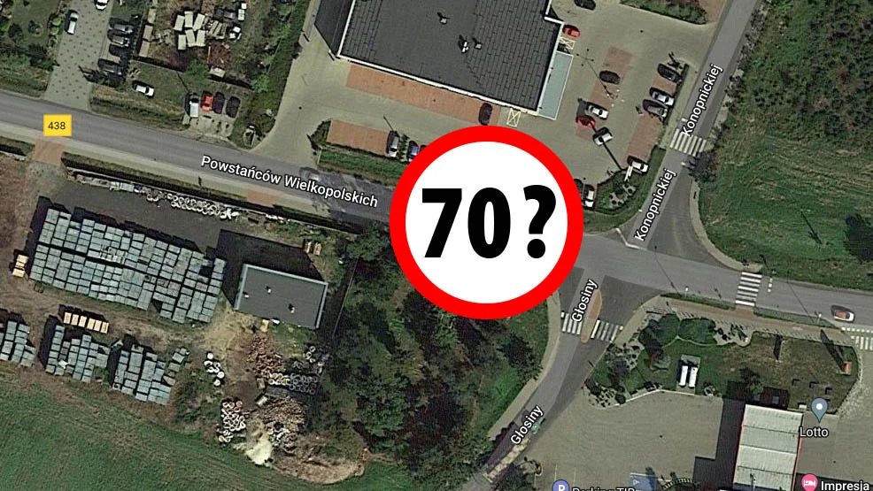 Problem ze ścieżką dla pieszych w Borku Wlkp. Zwiększenie dozwolonej prędkości do 70 km/h pomoże? - Zdjęcie główne