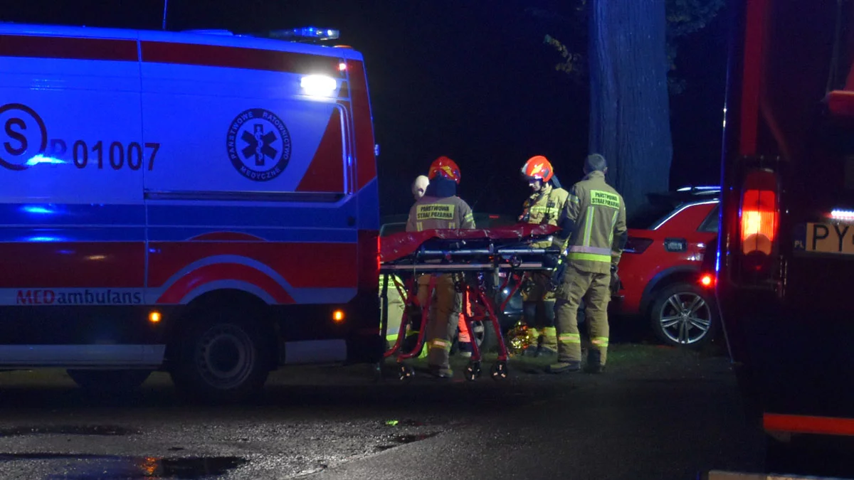 Mieszkańcy w nocy usłyszeli huk. Groźne zderzenie z drzewem. Czynności policji wiele wyjaśniły