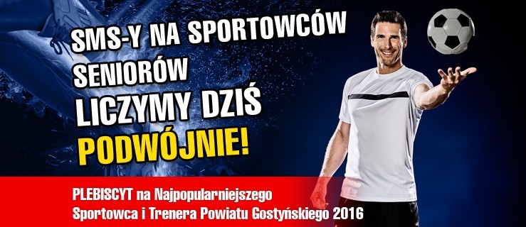 Najpopularniejszy Sportowiec Senior - SMS dla niego dziś podwójny!  - Zdjęcie główne