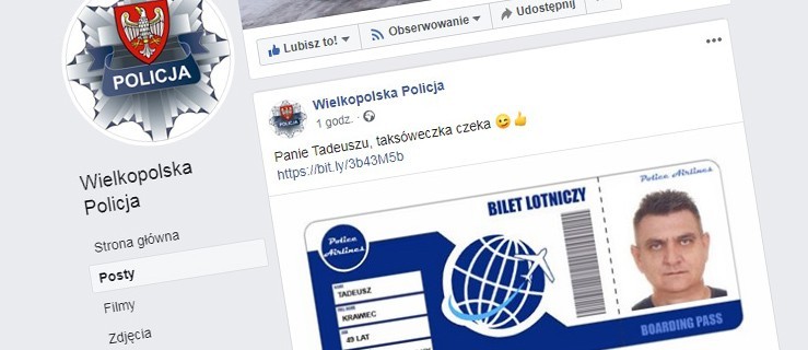 Darmowy bilet lotniczy od policji? Tym razem dla mieszkańca pow. gostyńskiego - Zdjęcie główne