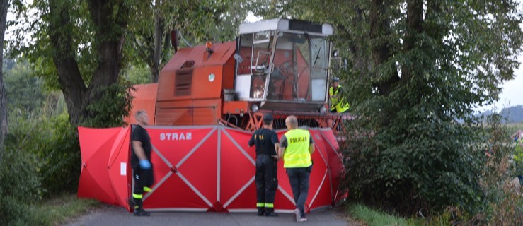 Nie żyje motorowerzysta. Uderzył w kombajn - Zdjęcie główne