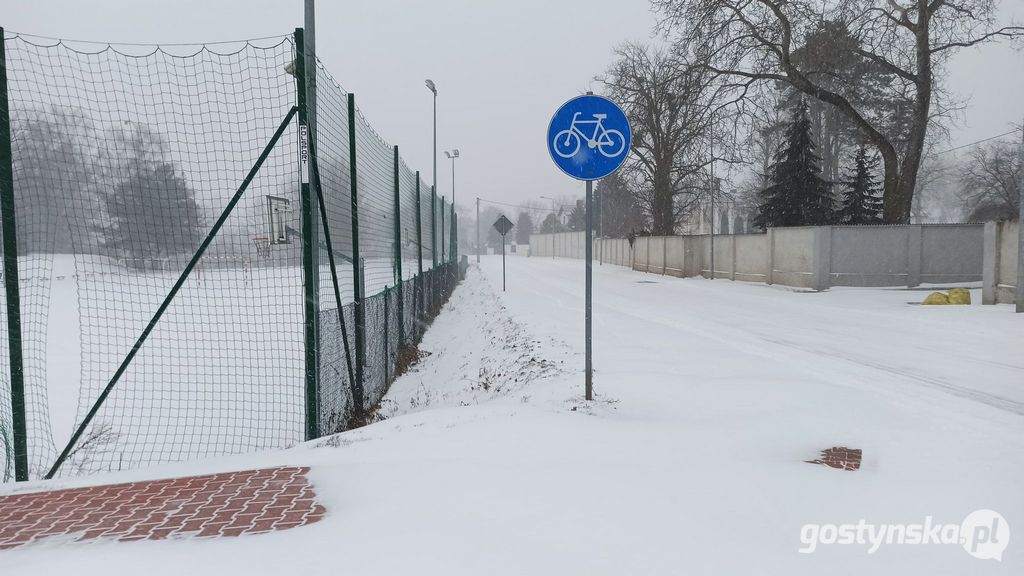 Lutowy atak zimy na gostyńskich ulicach