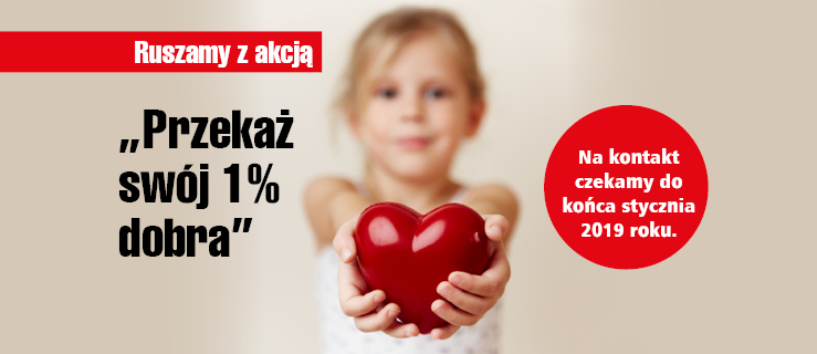 Rozkręcamy akcję. Przekaż swój 1% dobra  - Zdjęcie główne