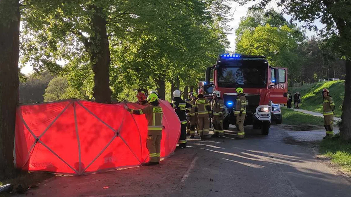 Tragiczny wypadek na trasie Piaski - Pogorzela. Nie żyje 23-letni motocyklista - Zdjęcie główne