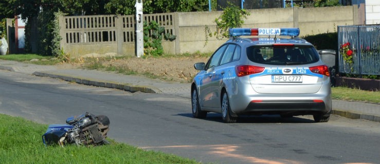 Uderzył motorem w ciężarówkę - Zdjęcie główne