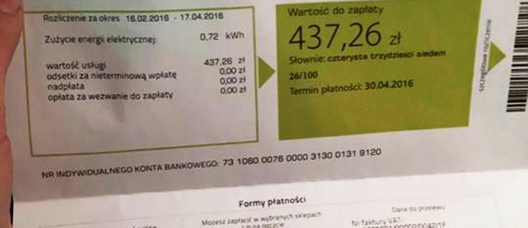 Dostali fałszywe faktury za prąd - Zdjęcie główne