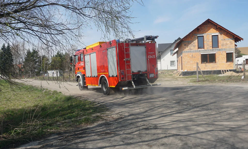 Pożar w żwirowni w Kunowie. Nad lasem unosił się gryzący dym - Zdjęcie główne