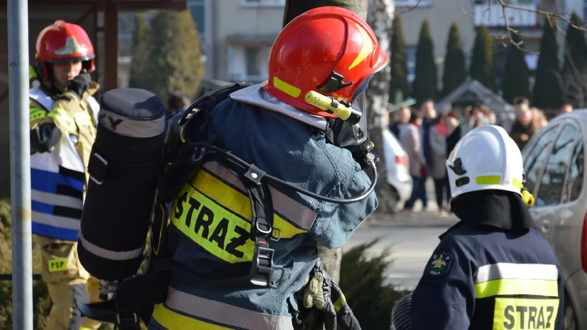 Pożar poddasza domu w Poniecu. Jeden z domowników zasłabł podczas akcji - Zdjęcie główne