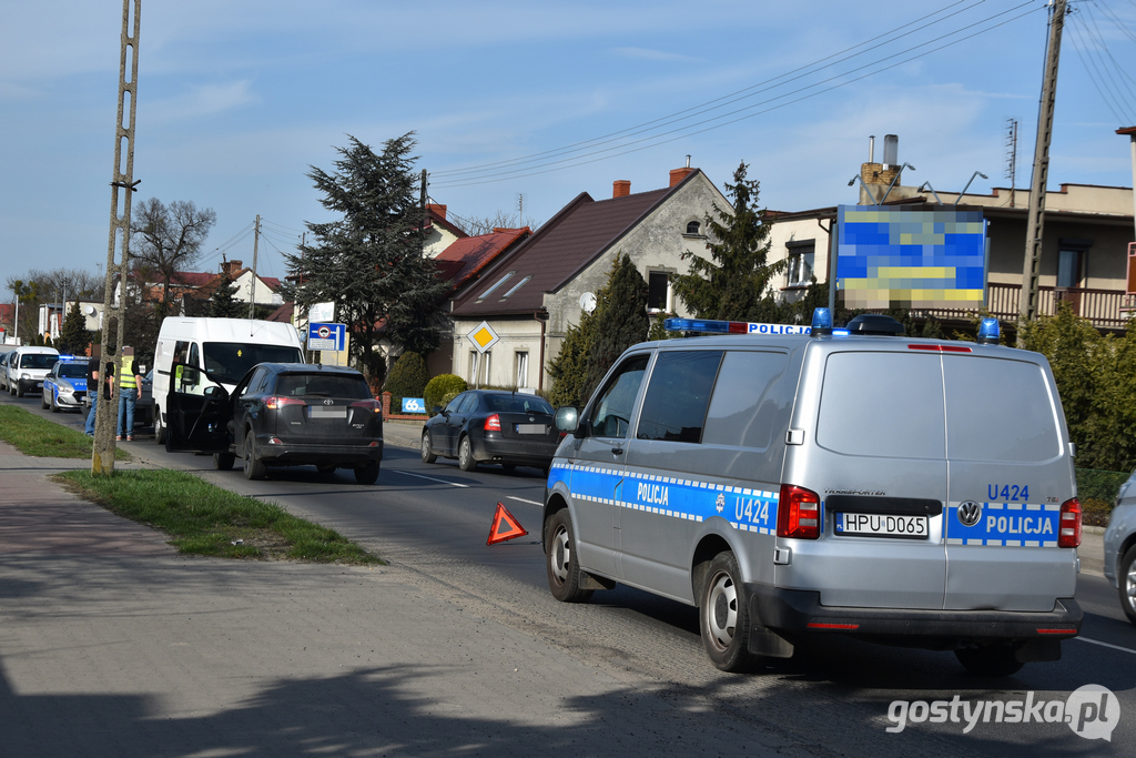 Wypadek na ul. Poznańskiej w Gostyniu