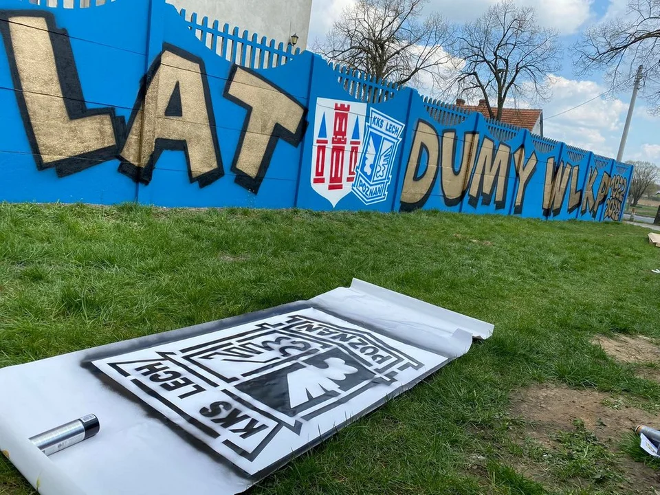 Nowy mural kibiców Lecha Poznań w Gostyniu