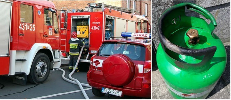 W domu zapaliła się butla z gazem - Zdjęcie główne