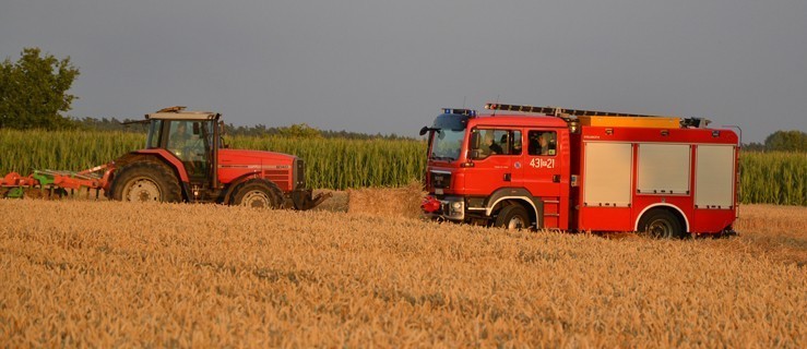 Ktoś zaprószył ogień? Paliły się baloty i zboże - Zdjęcie główne