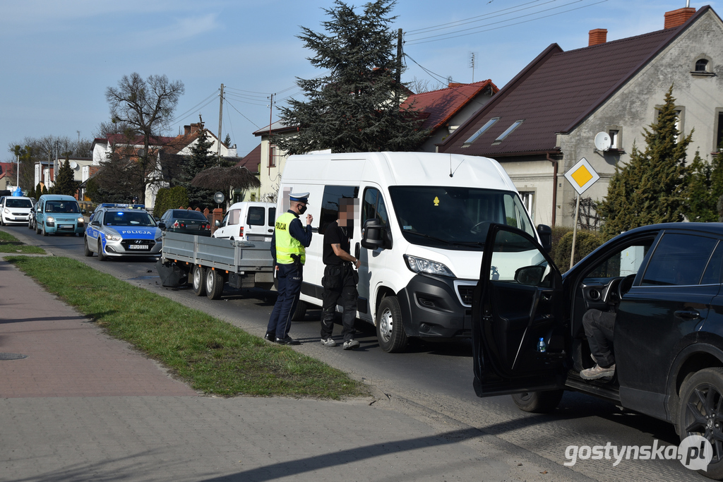 Wypadek na ul. Poznańskiej w Gostyniu