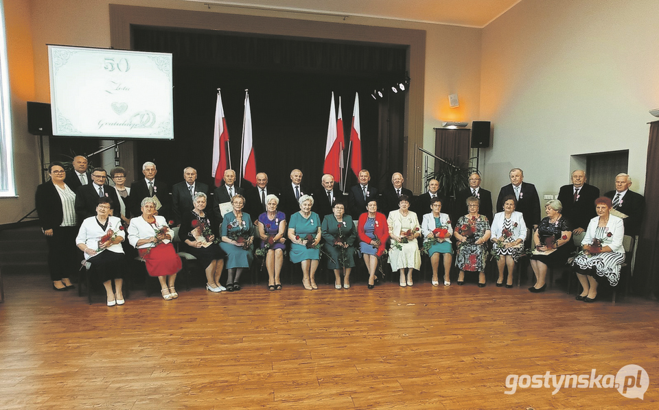 Jubileusz pożycia małżeńskiego w Borku Wlkp. - uroczyste wręczenie medali