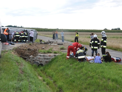 Wypadek na drodze do Leszna - Zdjęcie główne