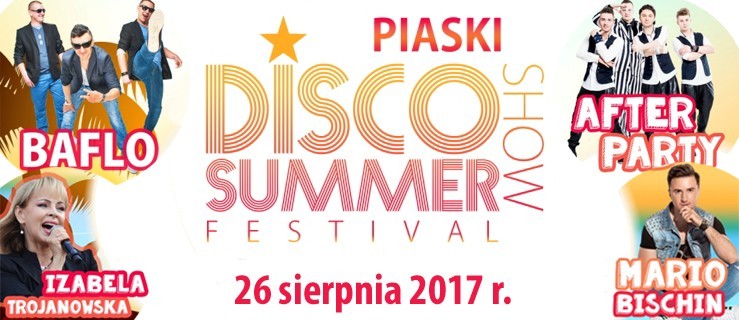 Piaski Disco Summer Festival Show na zakończenie lata - Zdjęcie główne