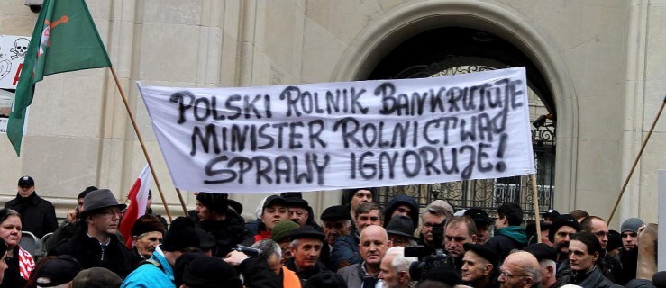 Pikieta rolników w Warszawie - Zdjęcie główne