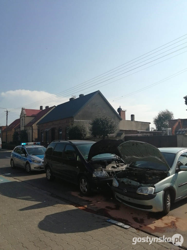 Poniec. Kraksa na ul. Krobskiej