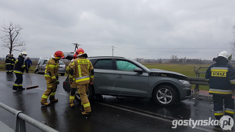 Kolizja na trasie Gostyń-Grabonóg