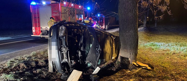 Przez nieostrożność za kierownicą uderzyła w przydrożną skarpę - Zdjęcie główne