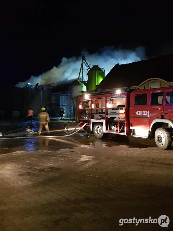 Pożar chlewni i stodoły w Rokosowie