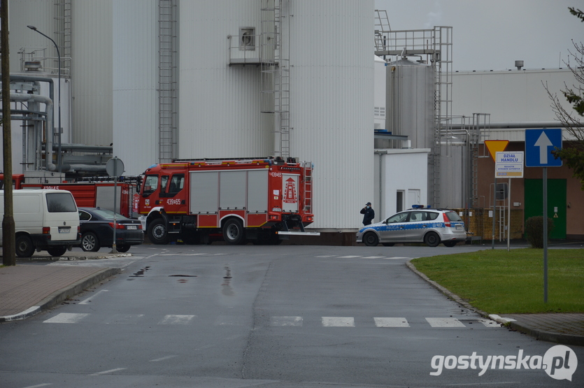 Pożar w budynku nowej proszkowni w SM w Gostyniu