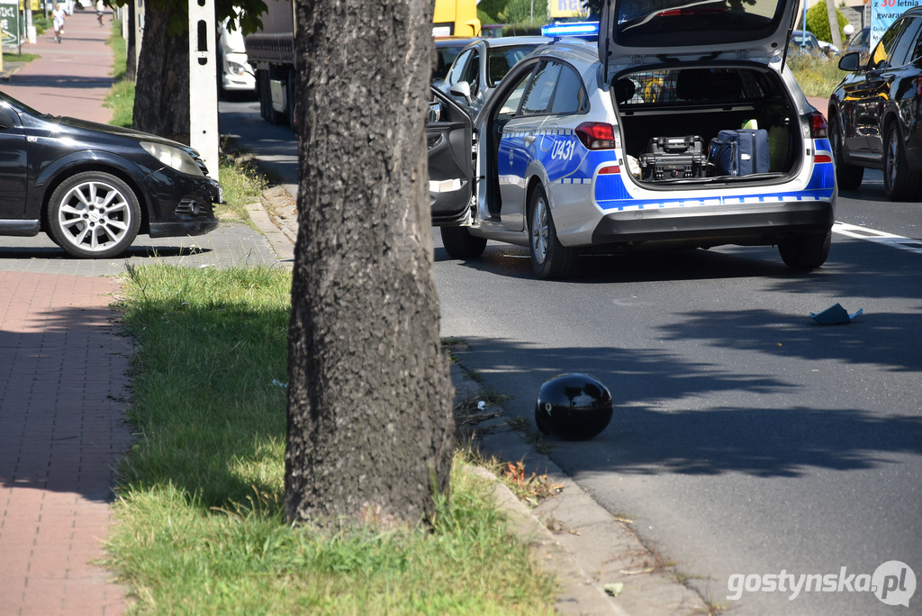 Kolizja na ruchliwej ul. Poznańskiej