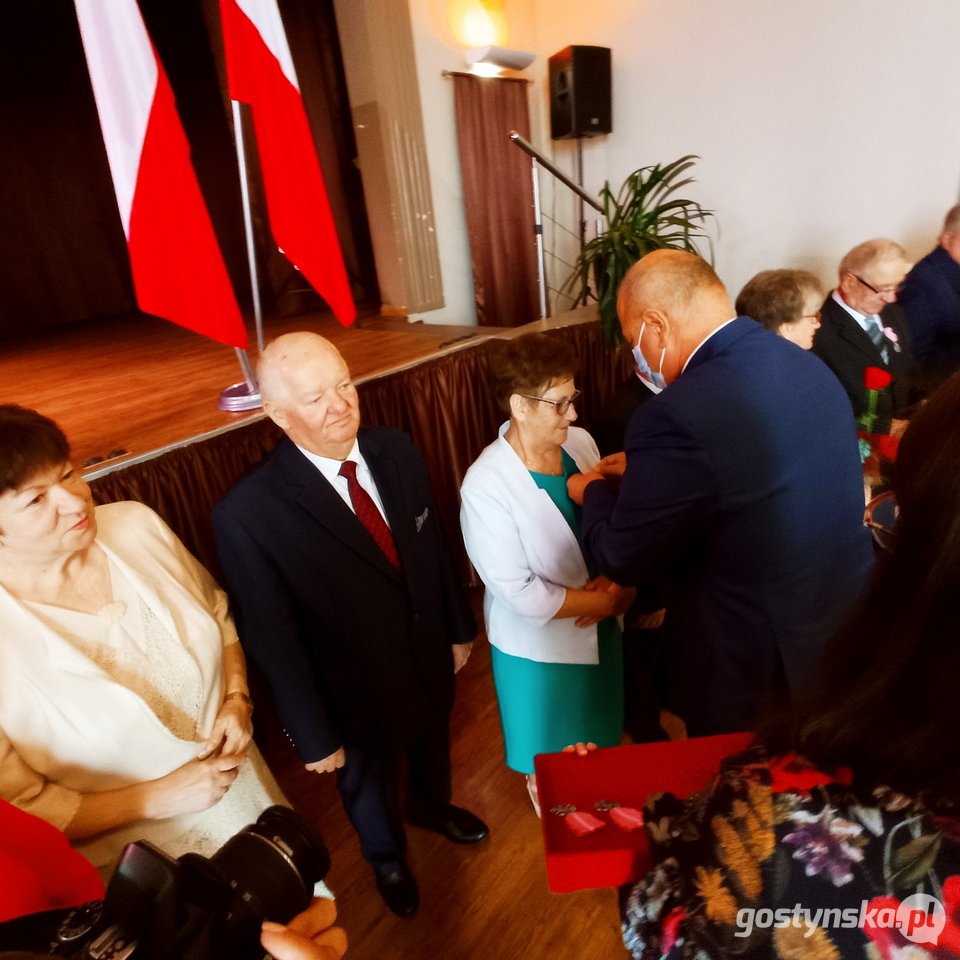 Jubileusz pożycia małżeńskiego w Borku Wlkp. - uroczyste wręczenie medali