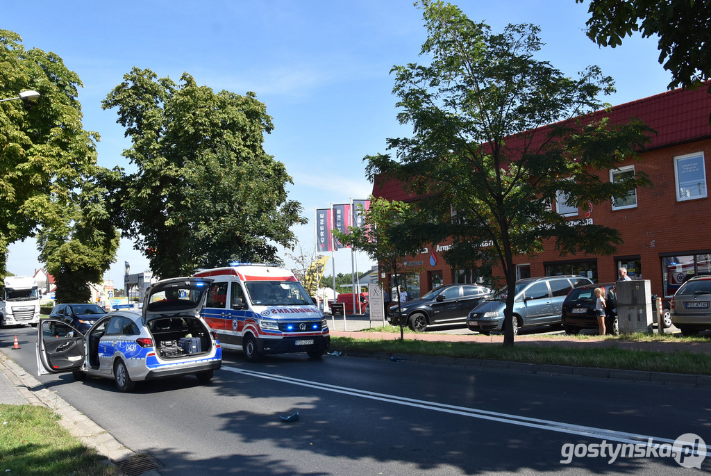 Kolizja na ruchliwej ul. Poznańskiej