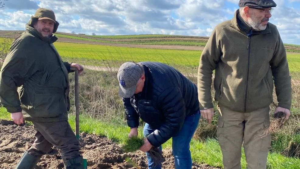 Krobscy myśliwi posadzili 1300 drzewek - Zdjęcie główne