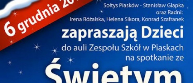 Piaski. Spotkaj się ze św. Mikołajem - Zdjęcie główne