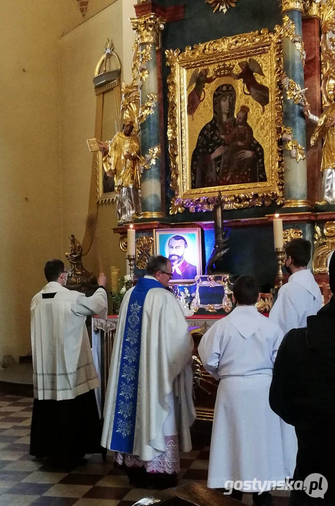 Poświęcenie obrazu - portretu bł. E. Bojanowskiego w gostyńskiej farze