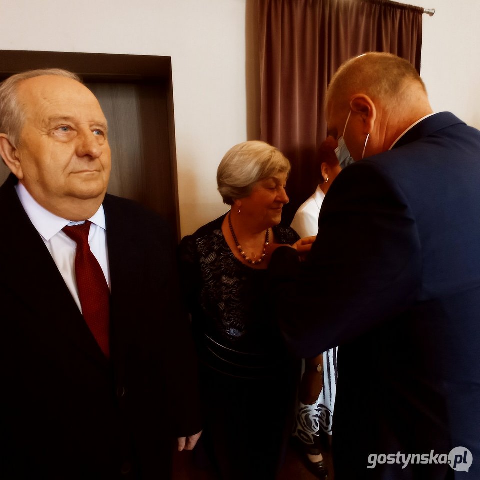 Jubileusz pożycia małżeńskiego w Borku Wlkp. - uroczyste wręczenie medali