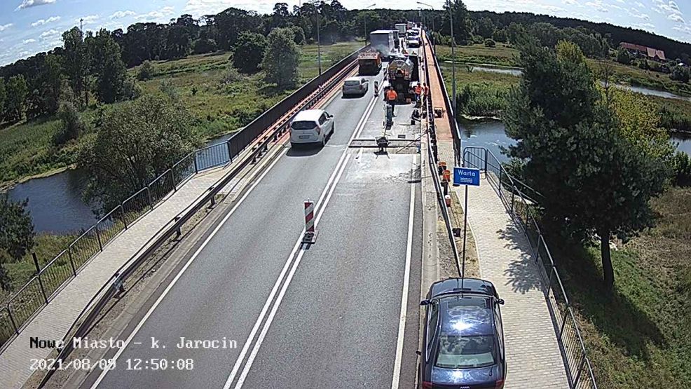 Remont nawierzchni mostu w Nowym Mieście