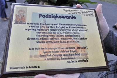 Pożegnanie proboszcza zimnowodzkiej parafii - Zdjęcie główne