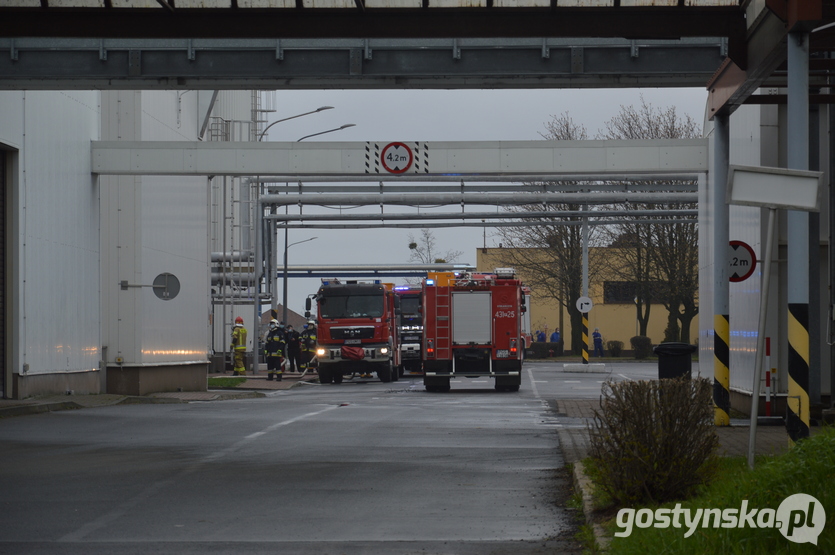 Pożar w budynku nowej proszkowni w SM w Gostyniu