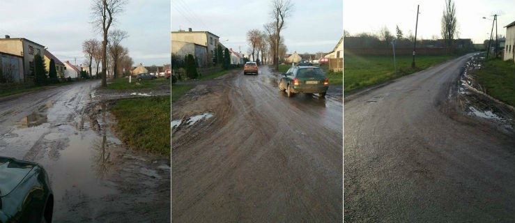 Ochotnicy zmywali błoto z drogi - Zdjęcie główne