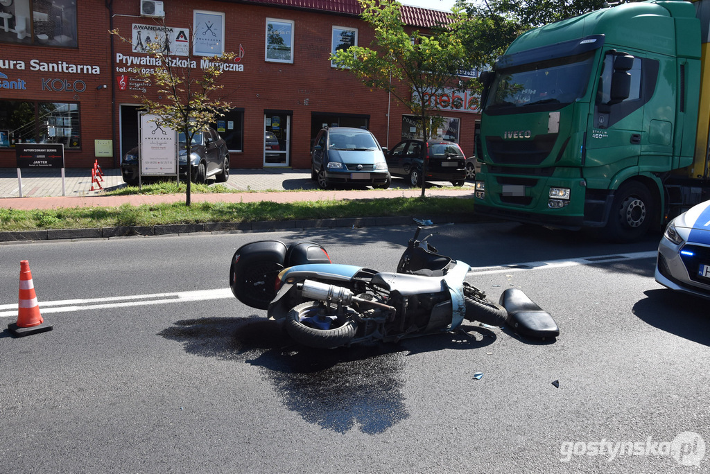 Kolizja na ruchliwej ul. Poznańskiej