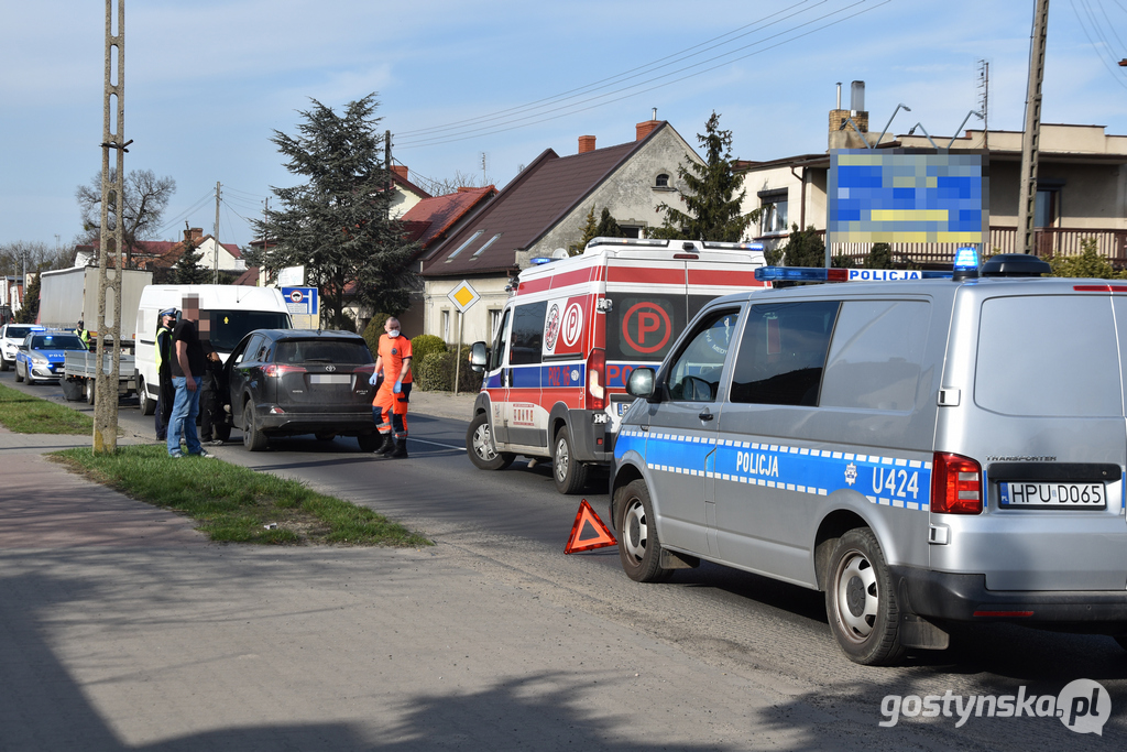 Wypadek na ul. Poznańskiej w Gostyniu