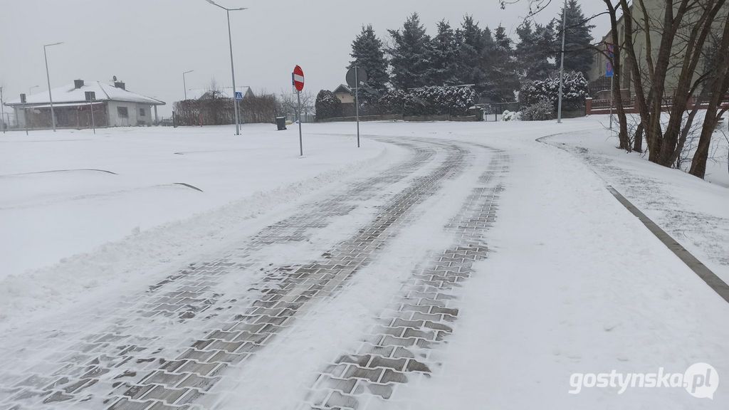 Lutowy atak zimy na gostyńskich ulicach