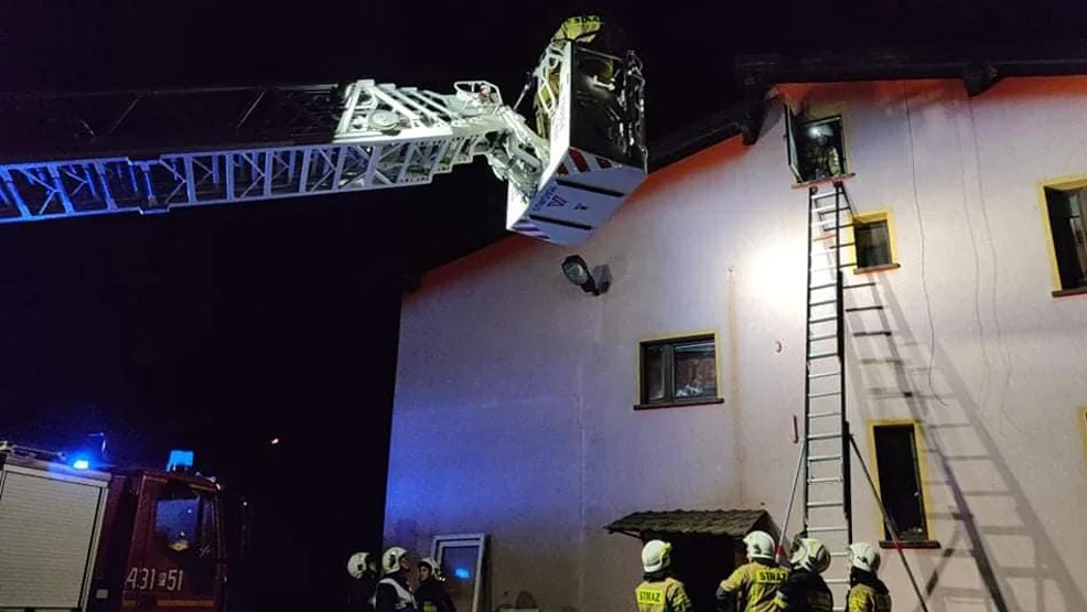 Pożar w Siedlcu. Potrzebowali pomocy strażaków z Gostynia - Zdjęcie główne