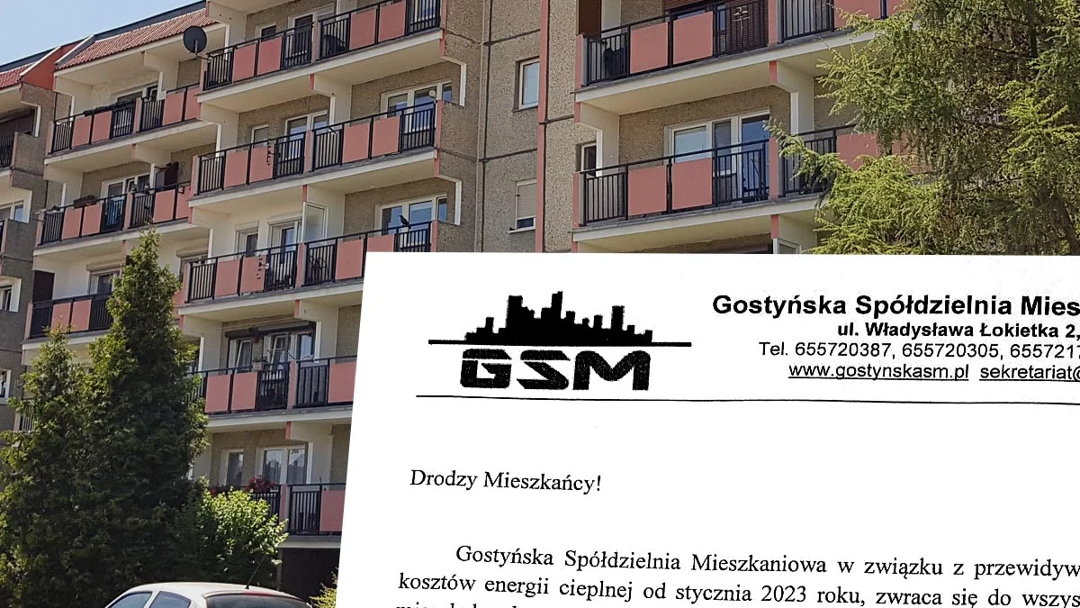 Spółdzielnia mieszkaniowa w Gostyniu zapowiada wzrost opłat czynszowych w 2023 r.. To mieszkańcy zdecydują czy chcą płacić więcej, czy oszczędzać - Zdjęcie główne