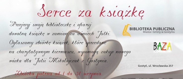 Możesz pomóc Julce. Wystarczy, że podarujesz jedną książkę! - Zdjęcie główne