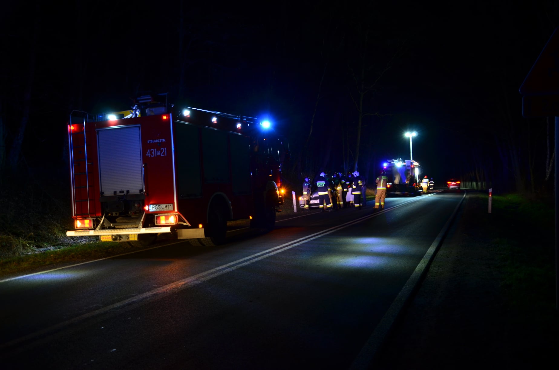 Zdarzenie miało miejsce na drodze wojewódzkiej nr 437 Studzianna-Gajewo