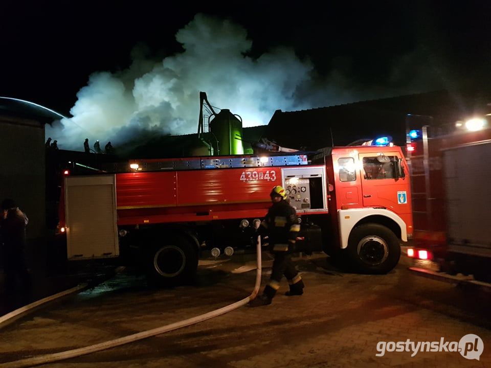 Pożar chlewni i stodoły w Rokosowie