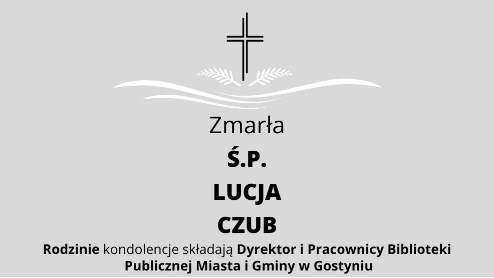 Zmarła Ś.P. Lucja Czub - Zdjęcie główne